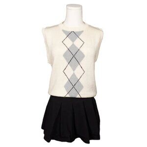 Claudias Closet Argyle Knit Vest-M